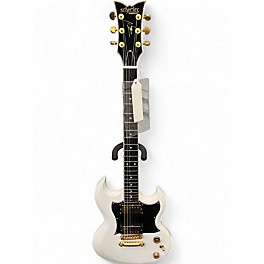 Used Schecter Guitar Research ZV-H6LLYW66D White Solid Body Electric Guitar
