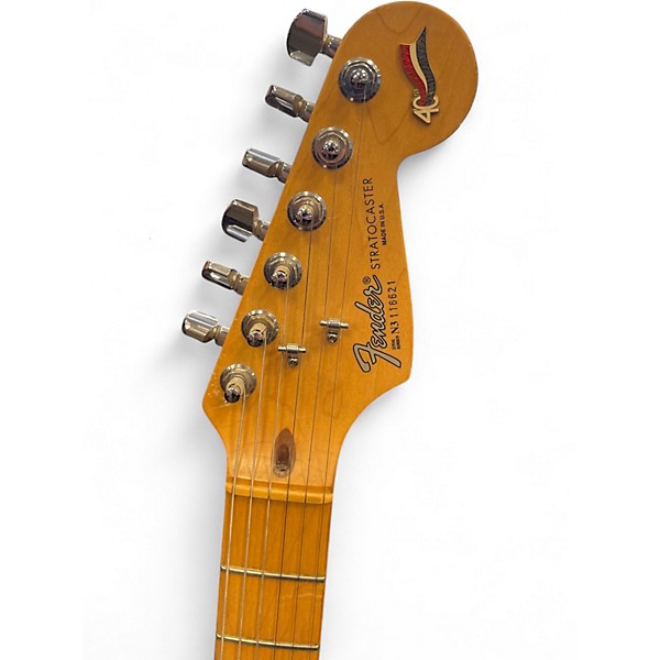 Vintage 1994 Fender 40th Anniversary American Stratocaster Olympic White Solid Body Electric Guitar