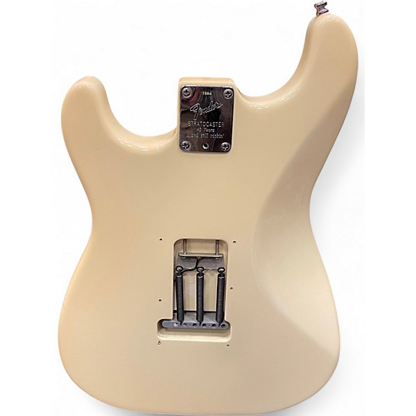 Vintage 1994 Fender 40th Anniversary American Stratocaster Olympic White Solid Body Electric Guitar
