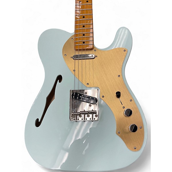 Used Squier Classic Vibe 60'S Telecaster Thinline Sonic Blue Hollow Body Electric Guitar