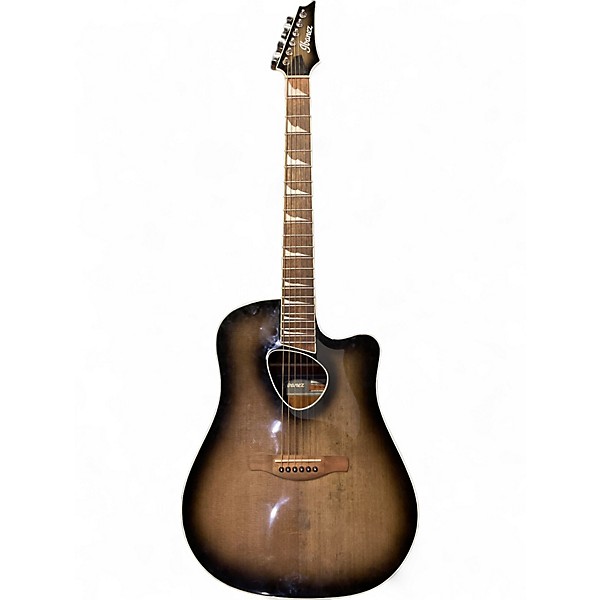Used Ibanez ALT30 Altstar Transparent Charcoal Burst Acoustic Electric Guitar