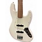 Used Fender Standard Fretless Jazz Bass Alpine White Electric Bass Guitar