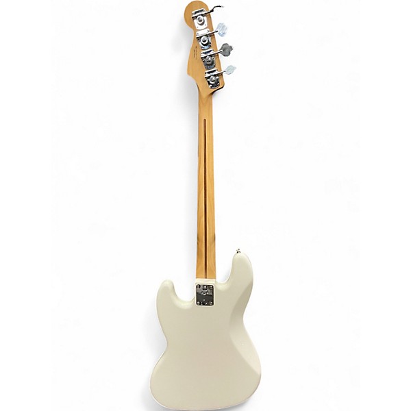 Used Fender Standard Fretless Jazz Bass Alpine White Electric Bass Guitar