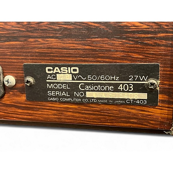 Vintage 1979 Casio CASIOTONE 403 Synthesizer