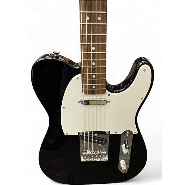 Used Squier Standard Telecaster Black Solid Body Electric Guitar