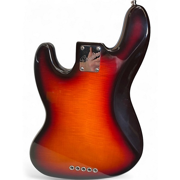 Used Fender American Standard Jazz Bass V 3 Tone Sunburst Electric Bass Guitar