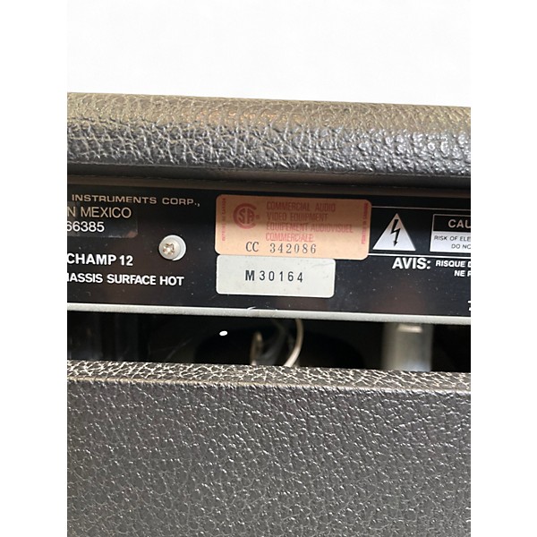 Used Fender CHAMP 12 Tube Guitar Combo Amp