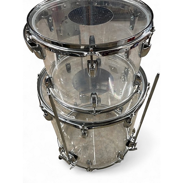 Used Ludwig 5 Piece Vistalite CLEAR ACRYLIC Drum Kit
