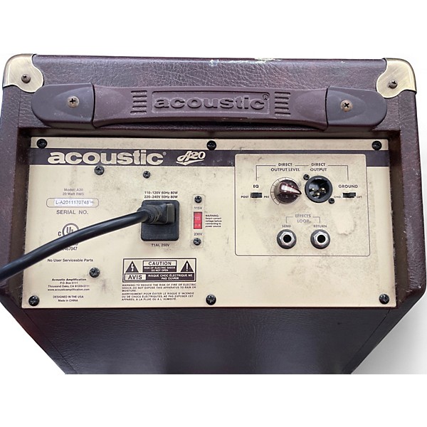 Used Acoustic A20 20W Acoustic Guitar Combo Amp