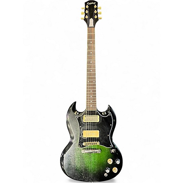 Used Epiphone SG Classic Worn P90 Iverness Green Solid Body Electric Guitar