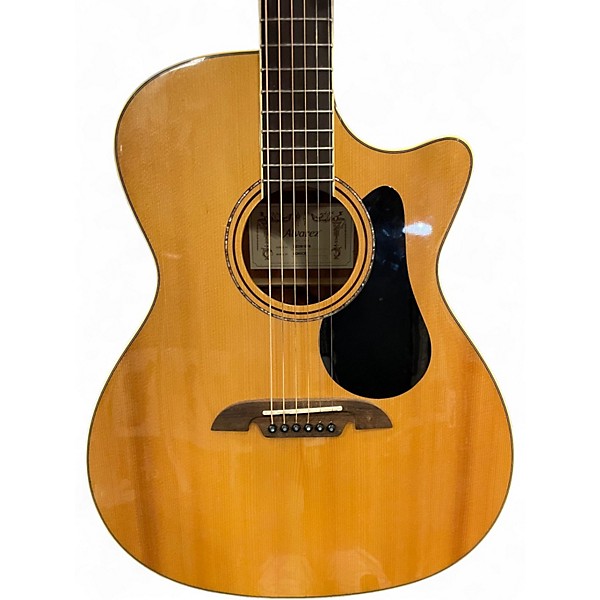 Used Alvarez AG60CE Grand Auditorium Natural Acoustic Electric Guitar