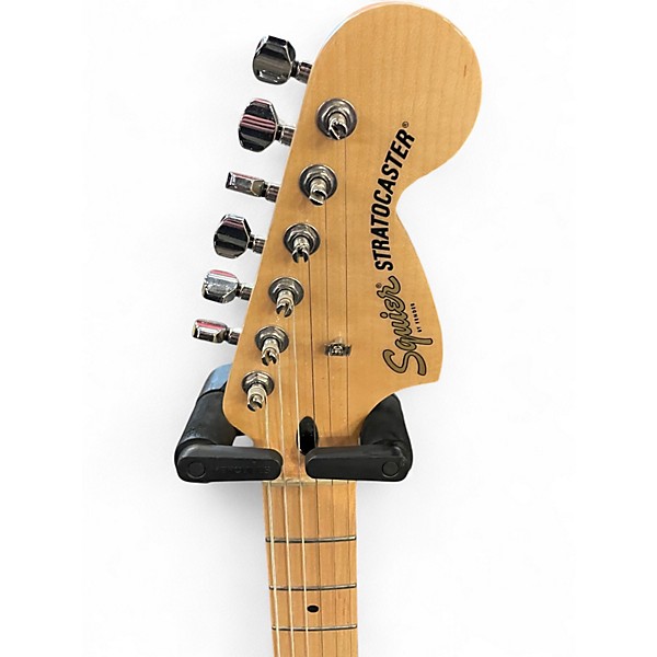 Used Squier STRATOCASTER Olympic White Solid Body Electric Guitar
