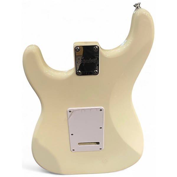 Used Squier STRATOCASTER Olympic White Solid Body Electric Guitar