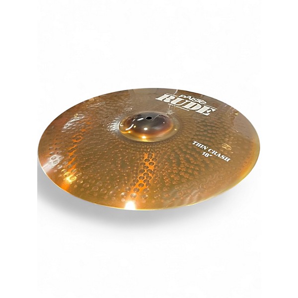 Used Paiste 18in Rude Thin Crash Cymbal