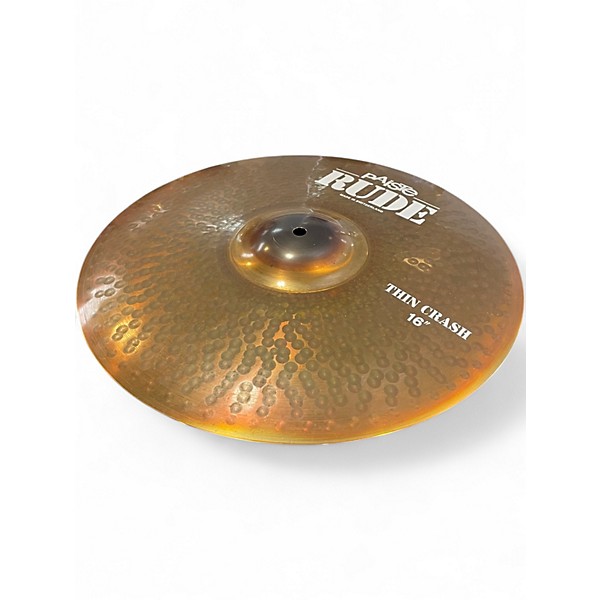 Used Paiste 16in Rude Thin Crash Cymbal