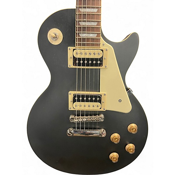 Used Epiphone Les Paul Traditional Pro IV Flat Black Solid Body Electric Guitar