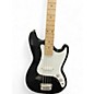 Used Squier Bronco Black and White Electric Bass Guitar