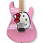 Used Squier Hello Kitty Stratocaster Single Hum Pink With Kitty Pickguard Pink Solid Body Electric Guitar