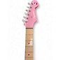 Used Squier Hello Kitty Stratocaster Single Hum Pink With Kitty Pickguard Pink Solid Body Electric Guitar