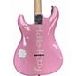 Used Squier Hello Kitty Stratocaster Single Hum Pink With Kitty Pickguard Pink Solid Body Electric Guitar