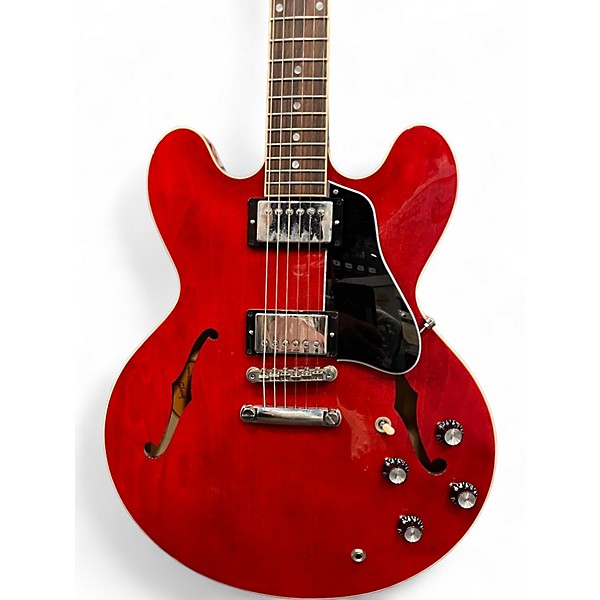 Used 2023 Gibson ES335 Cherry Hollow Body Electric Guitar