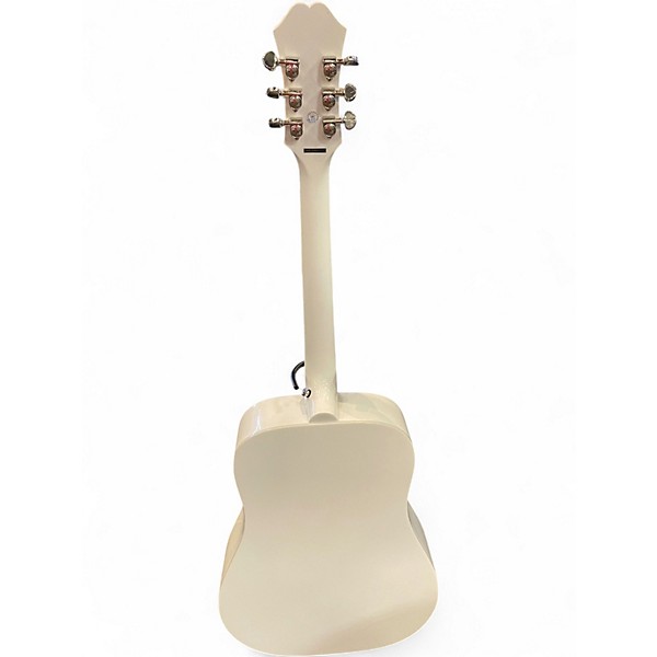 Used Epiphone Dove Pro Alpine White Acoustic Electric Guitar