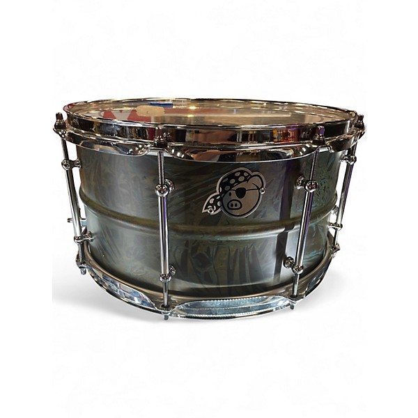 Used Pork Pie 7X13 Brass Patina Snare Patina Drum