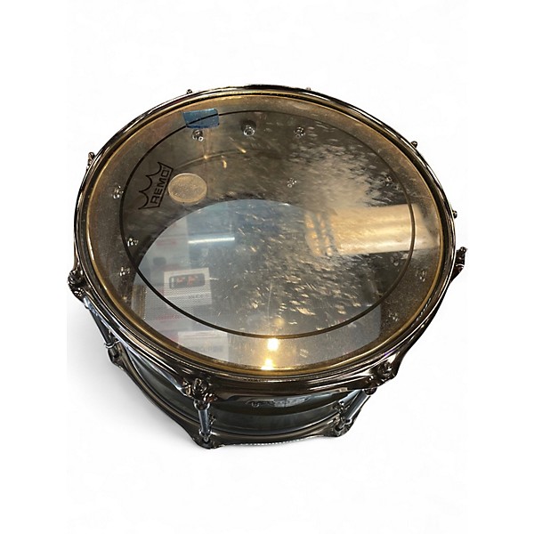 Used Pork Pie 7X13 Brass Patina Snare Patina Drum