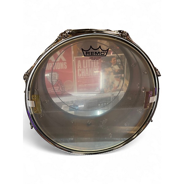 Used Pork Pie 7X13 Brass Patina Snare Patina Drum