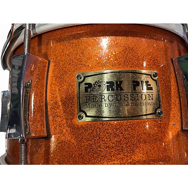 Used Pork Pie USA 10in Snare Metallic Orange Drum