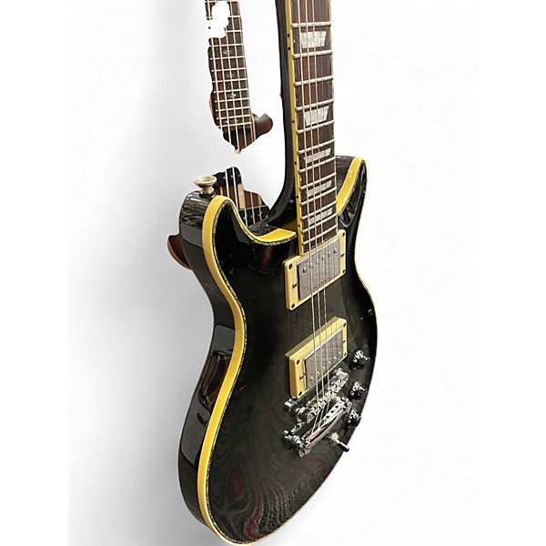 Used Hamer XT Trans Black Solid Body Electric Guitar