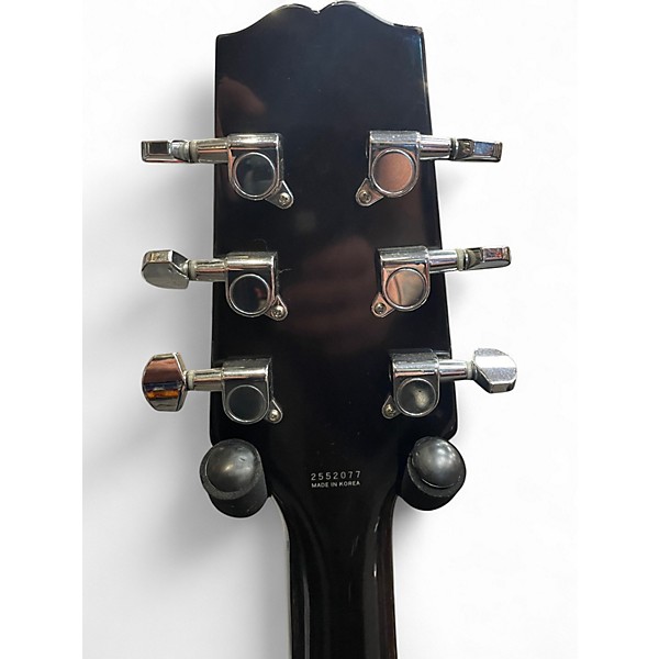 Used Hamer XT Trans Black Solid Body Electric Guitar