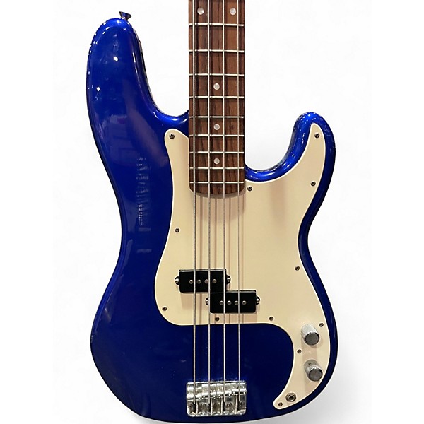 Used Squier Affinity Precision Bass Blue Electric Bass Guitar