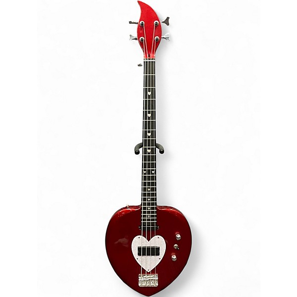 Used Daisy Rock Heart Breaker Red Electric Bass Guitar