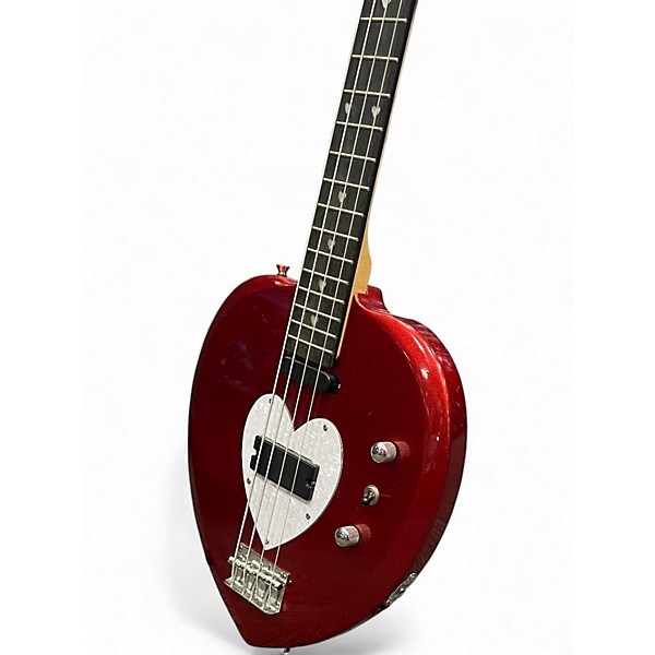 Used Daisy Rock Heart Breaker Red Electric Bass Guitar