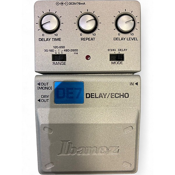 Used Ibanez DE7 Delay/Echo Effect Pedal