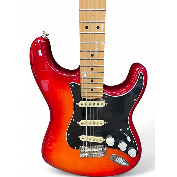 Used Fender Player Plus Stratocaster Plus Top Aged Cherry Burst Solid Body Electric Guitar