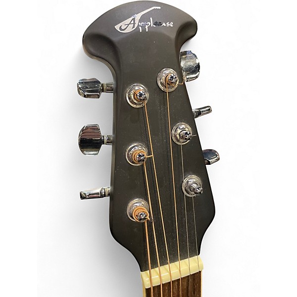 Used 2010 Applause AA21 Black Acoustic Guitar