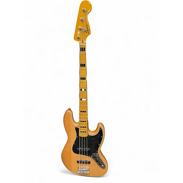 Used Squier Classic Vibe 70s Jazz Bass Natural Electric Bass Guitar