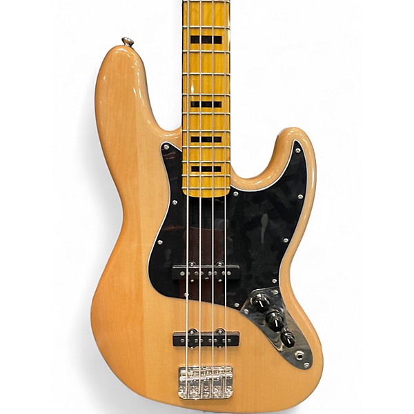 Used Squier Classic Vibe 70s Jazz Bass Natural Electric Bass Guitar