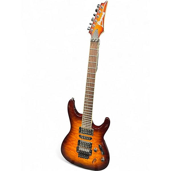 Used 2016 Ibanez s670qm dragons eye Solid Body Electric Guitar