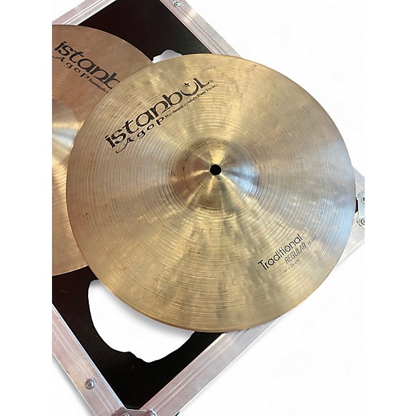 Used Istanbul Agop 14in Traditional Regular Hi Hat Pair Cymbal
