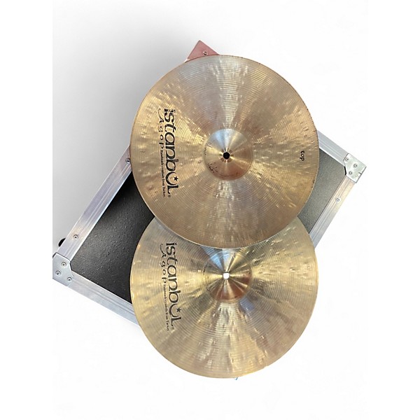 Used Istanbul Agop 14in Traditional Regular Hi Hat Pair Cymbal