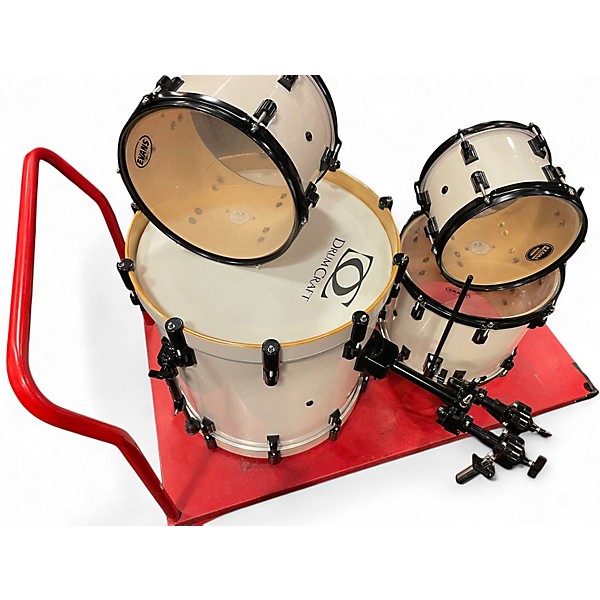 Used Drum Craft 4 Piece Series 6 Alpine White Drum Kit