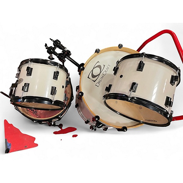 Used Drum Craft 4 Piece Series 6 Alpine White Drum Kit