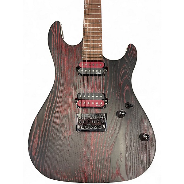 Used Cort KX300 ETCHED RED AND BLACK Solid Body Electric Guitar