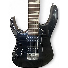 Used Ibanez GRGM21BKNL MIKRO LEFT HANDED BLACK SPARKLE Solid Body Electric Guitar