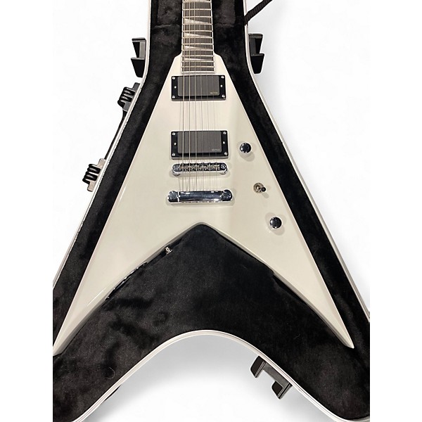 Used Jackson KVMGQ PRO KING Arctic White Solid Body Electric Guitar