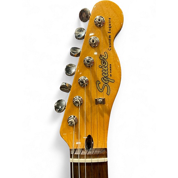 Used Squire CUSTOM ESQUIRE Red Solid Body Electric Guitar