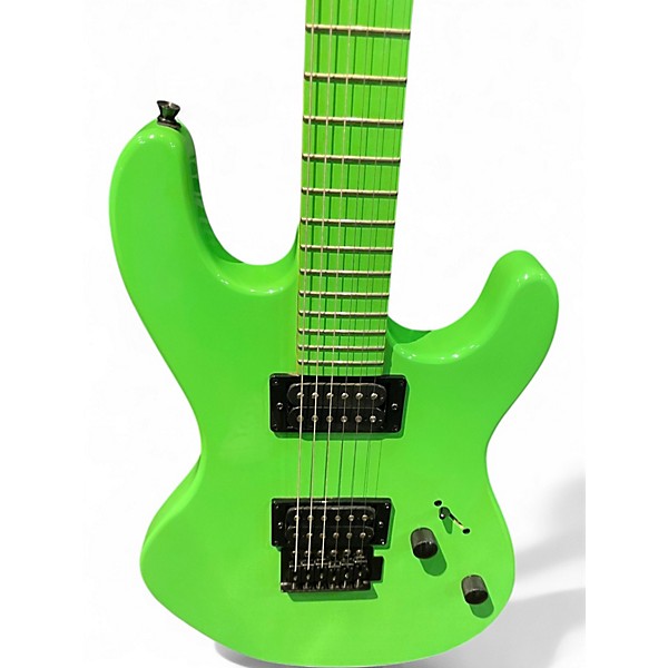 Used Dean Custom Zone 2 HB Nuclear Green Solid Body Electric Guitar
